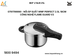 0791799990 - Nồi áp suất WMF Perfect 2.5L 18cm công nghệ Flame Guard V3